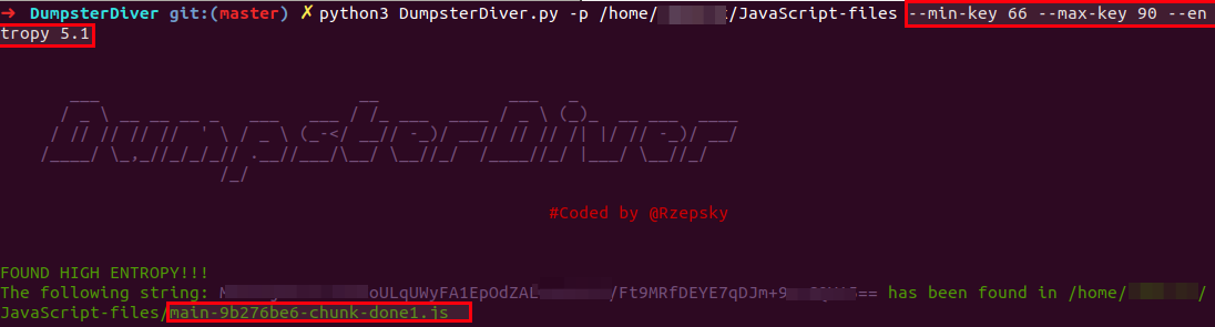 Finding Gems in JavaScript using Dumpster Diver, figure 9