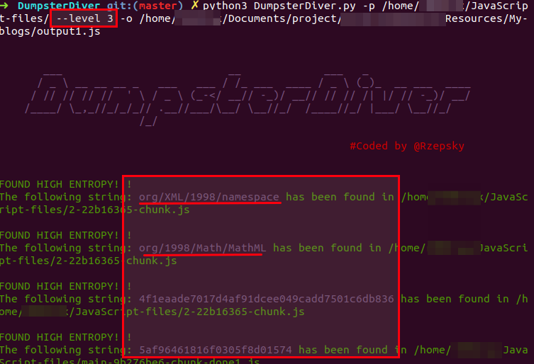 Finding Gems in JavaScript using Dumpster Diver, figure 12