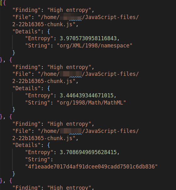 Finding Gems in JavaScript using Dumpster Diver, figure 13